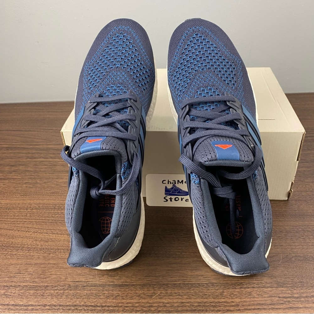 Adidas Ultraboost 1.0 Ultra Boost Shadow Navy Blue White HQ4203 Mens Size - Picture 6 of 10